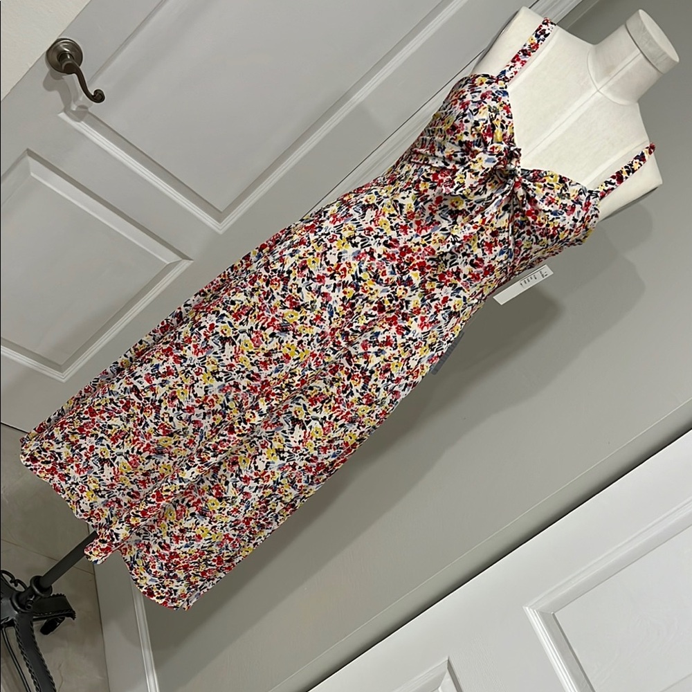 Floral Multicolor Women's Dress